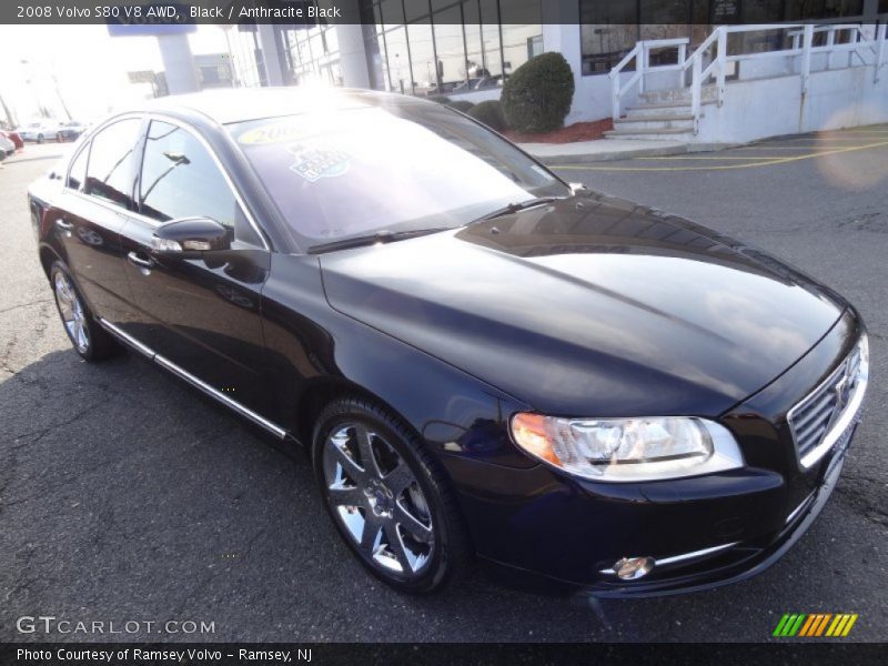 Black / Anthracite Black 2008 Volvo S80 V8 AWD