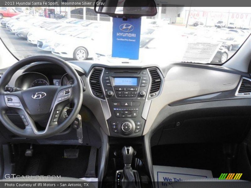 Moonstone Silver / Gray 2013 Hyundai Santa Fe Sport