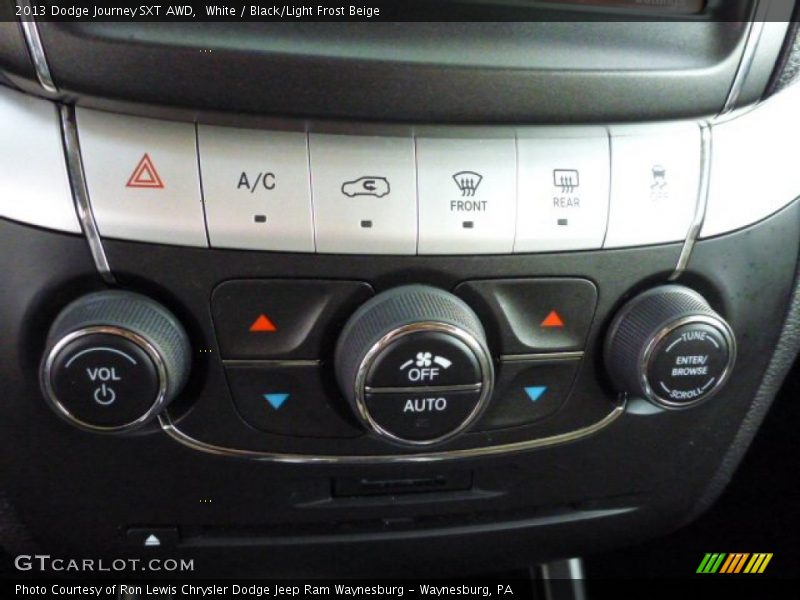 White / Black/Light Frost Beige 2013 Dodge Journey SXT AWD