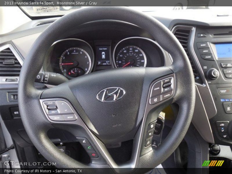 Moonstone Silver / Gray 2013 Hyundai Santa Fe Sport
