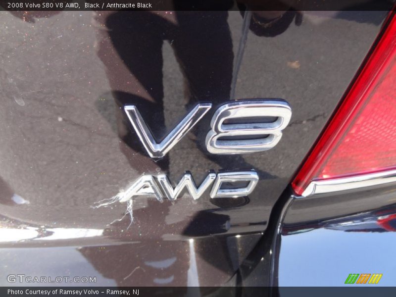 Black / Anthracite Black 2008 Volvo S80 V8 AWD