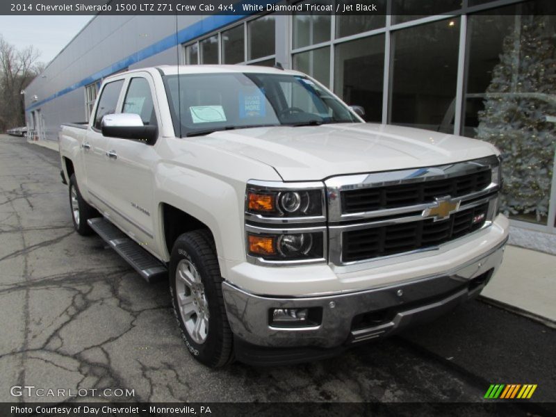 White Diamond Tricoat / Jet Black 2014 Chevrolet Silverado 1500 LTZ Z71 Crew Cab 4x4