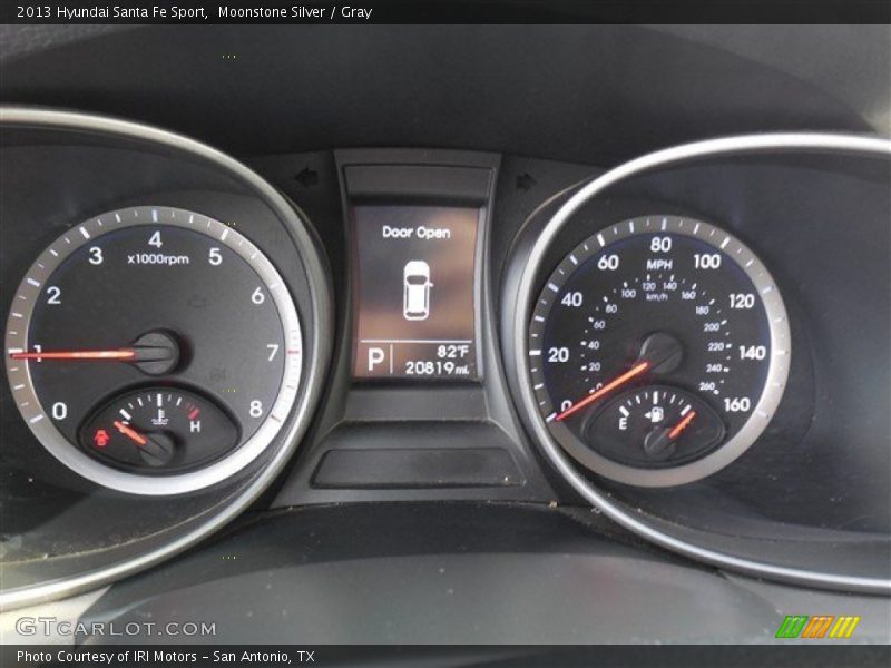 Moonstone Silver / Gray 2013 Hyundai Santa Fe Sport