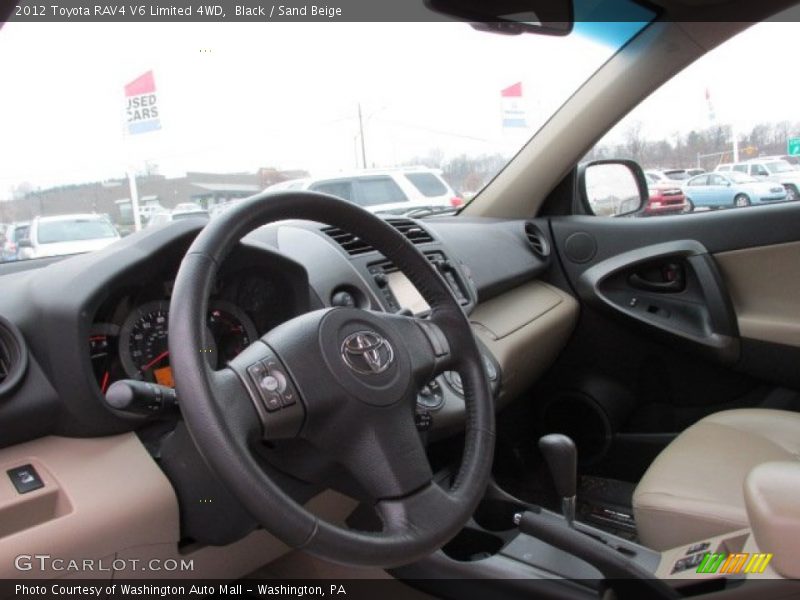 Black / Sand Beige 2012 Toyota RAV4 V6 Limited 4WD