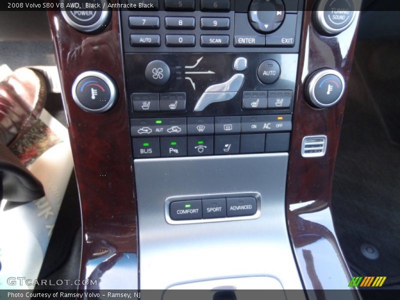 Black / Anthracite Black 2008 Volvo S80 V8 AWD