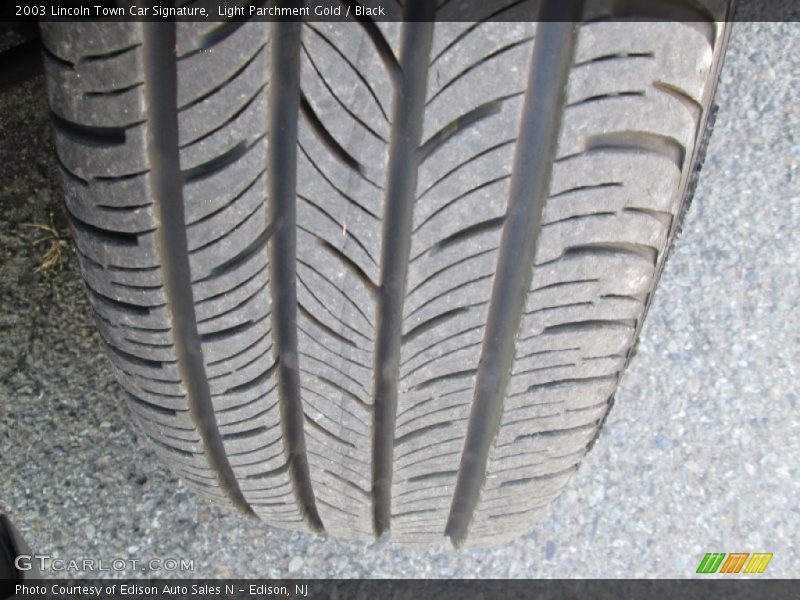 Light Parchment Gold / Black 2003 Lincoln Town Car Signature