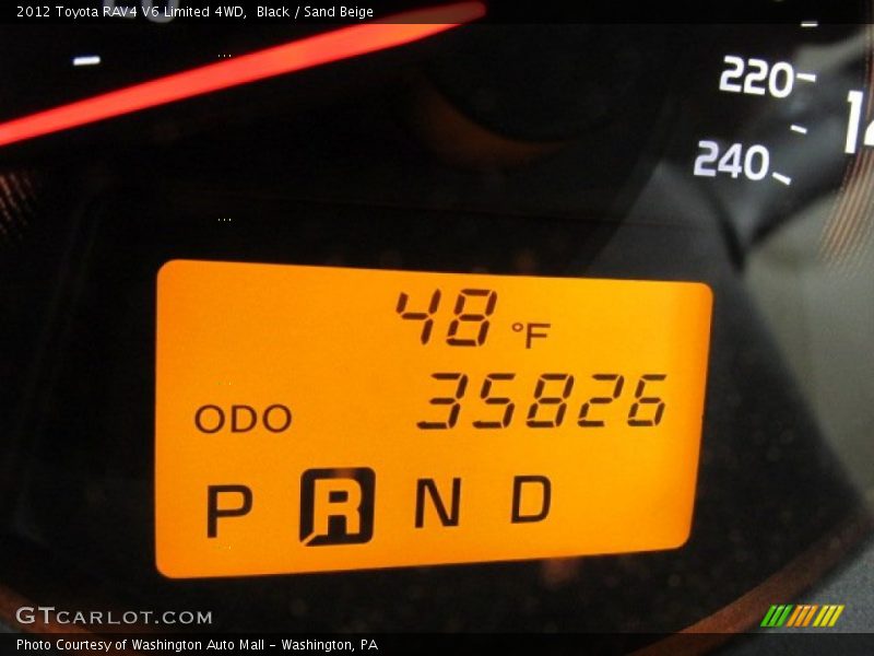 Black / Sand Beige 2012 Toyota RAV4 V6 Limited 4WD