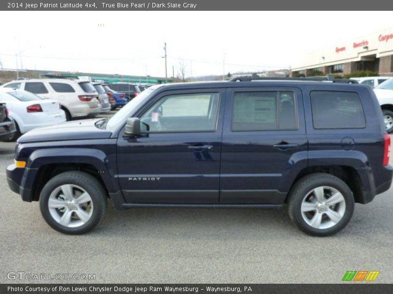 True Blue Pearl / Dark Slate Gray 2014 Jeep Patriot Latitude 4x4