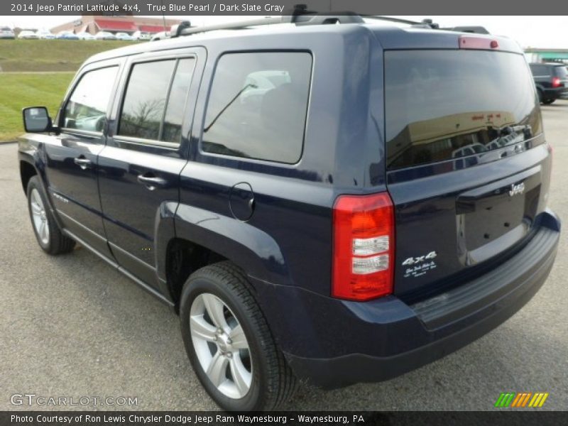 True Blue Pearl / Dark Slate Gray 2014 Jeep Patriot Latitude 4x4