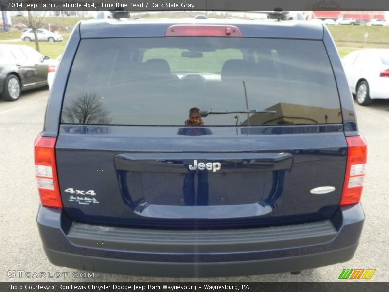True Blue Pearl / Dark Slate Gray 2014 Jeep Patriot Latitude 4x4