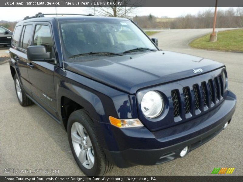 True Blue Pearl / Dark Slate Gray 2014 Jeep Patriot Latitude 4x4