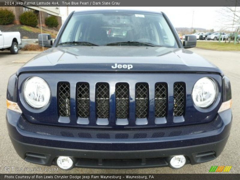 True Blue Pearl / Dark Slate Gray 2014 Jeep Patriot Latitude 4x4