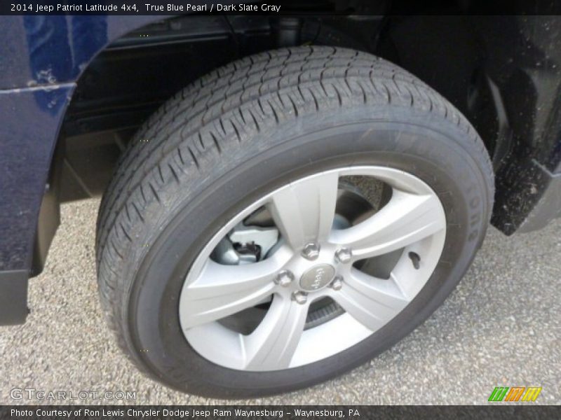 True Blue Pearl / Dark Slate Gray 2014 Jeep Patriot Latitude 4x4