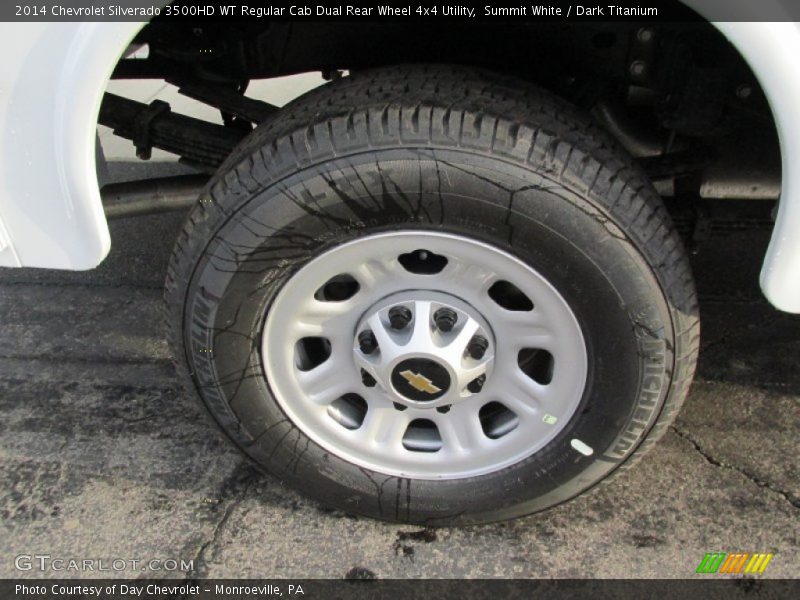 Summit White / Dark Titanium 2014 Chevrolet Silverado 3500HD WT Regular Cab Dual Rear Wheel 4x4 Utility