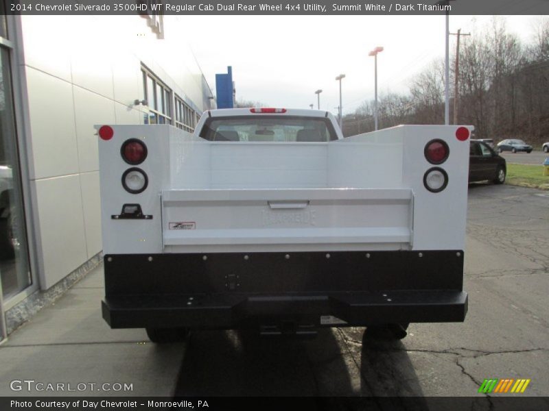Summit White / Dark Titanium 2014 Chevrolet Silverado 3500HD WT Regular Cab Dual Rear Wheel 4x4 Utility