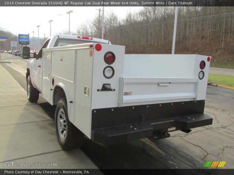 Summit White / Dark Titanium 2014 Chevrolet Silverado 3500HD WT Regular Cab Dual Rear Wheel 4x4 Utility