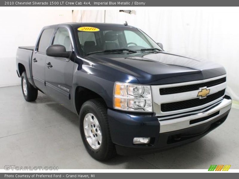 Imperial Blue Metallic / Ebony 2010 Chevrolet Silverado 1500 LT Crew Cab 4x4