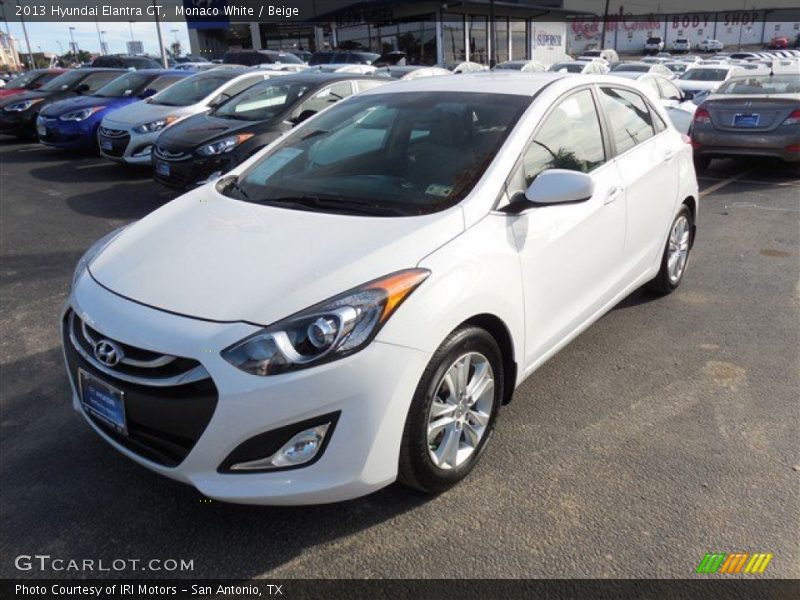 Monaco White / Beige 2013 Hyundai Elantra GT