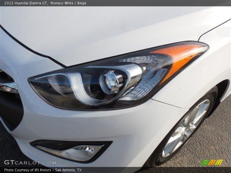 Monaco White / Beige 2013 Hyundai Elantra GT