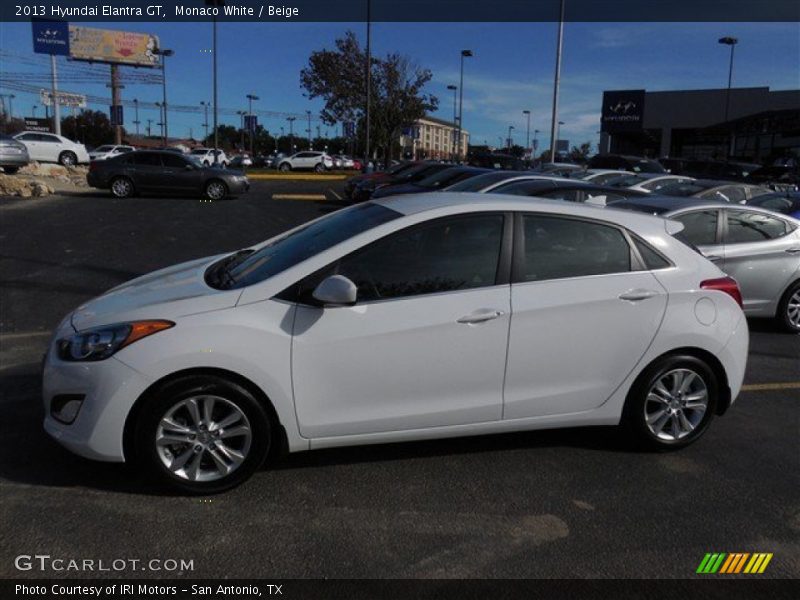 Monaco White / Beige 2013 Hyundai Elantra GT