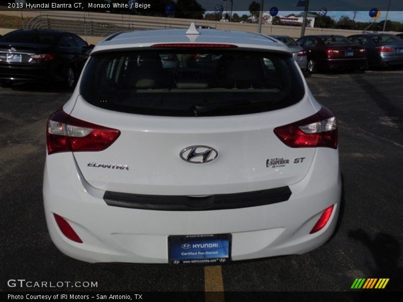 Monaco White / Beige 2013 Hyundai Elantra GT