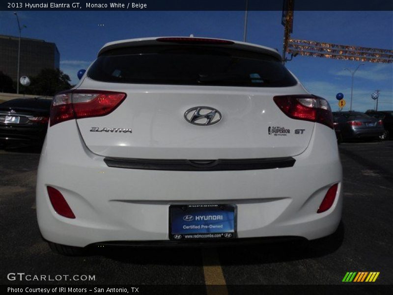 Monaco White / Beige 2013 Hyundai Elantra GT