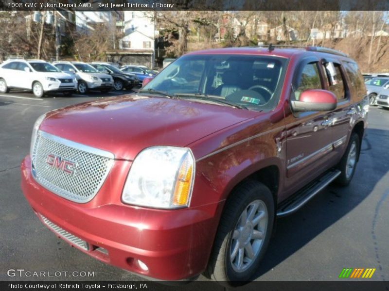 Red Jewel Tintcoat / Ebony 2008 GMC Yukon Denali AWD