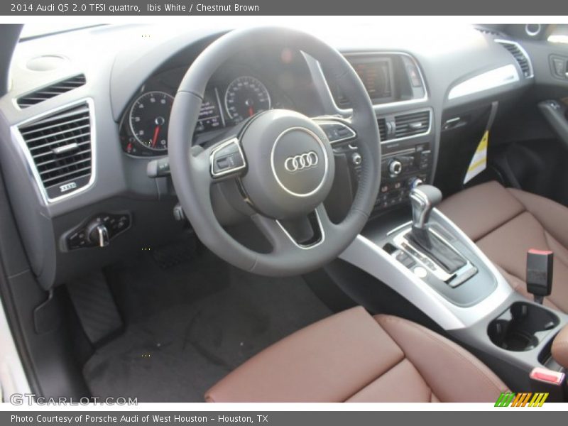 Ibis White / Chestnut Brown 2014 Audi Q5 2.0 TFSI quattro