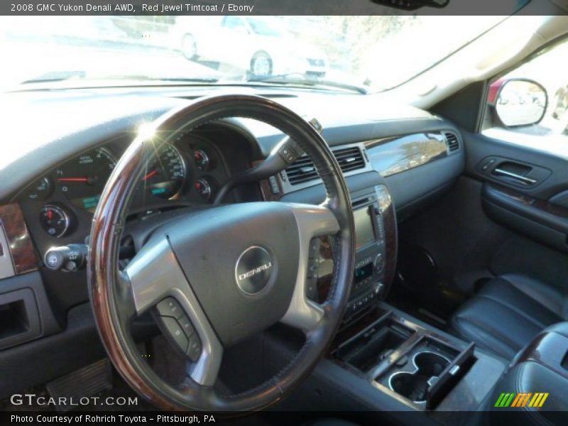 Red Jewel Tintcoat / Ebony 2008 GMC Yukon Denali AWD