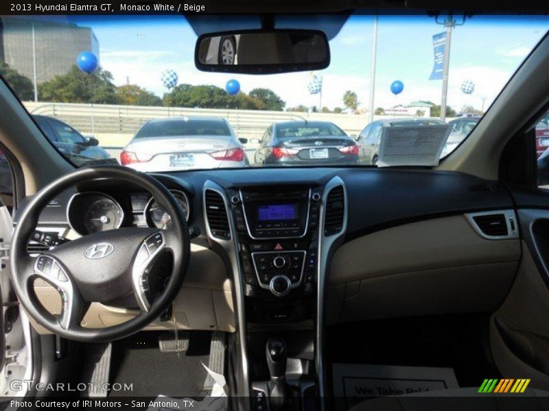 Monaco White / Beige 2013 Hyundai Elantra GT