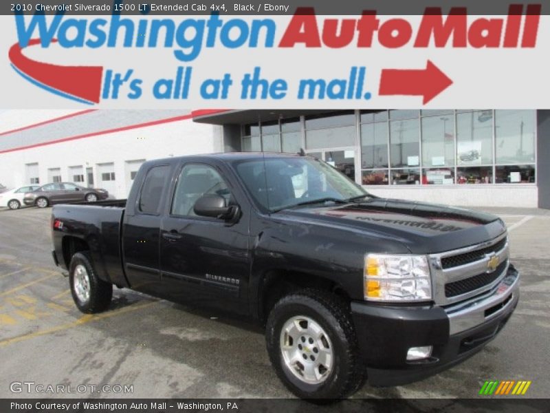 Black / Ebony 2010 Chevrolet Silverado 1500 LT Extended Cab 4x4