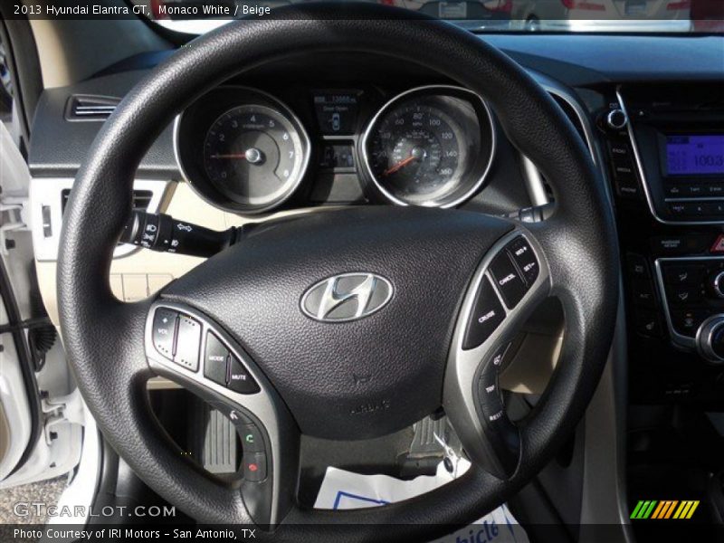 Monaco White / Beige 2013 Hyundai Elantra GT