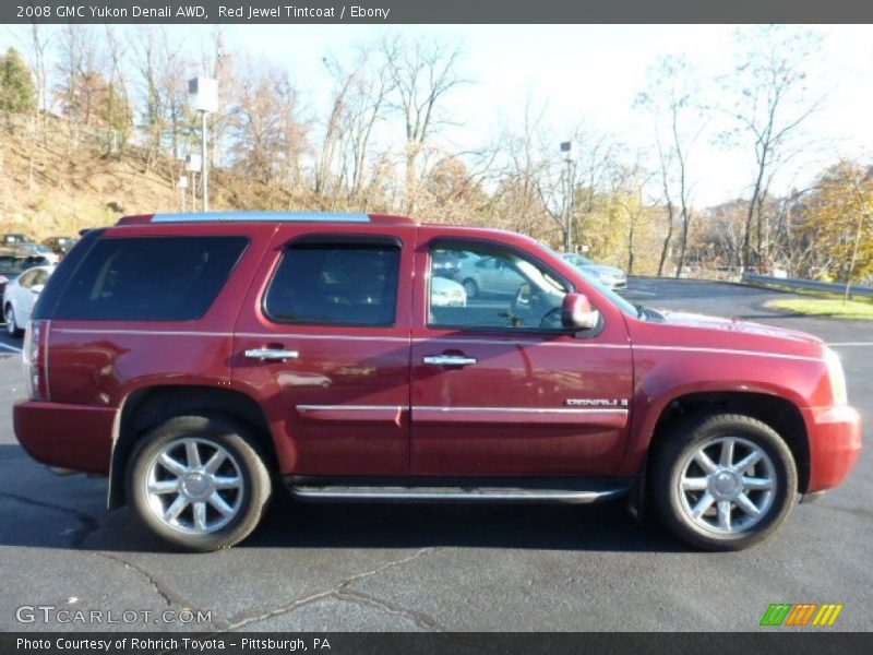 Red Jewel Tintcoat / Ebony 2008 GMC Yukon Denali AWD