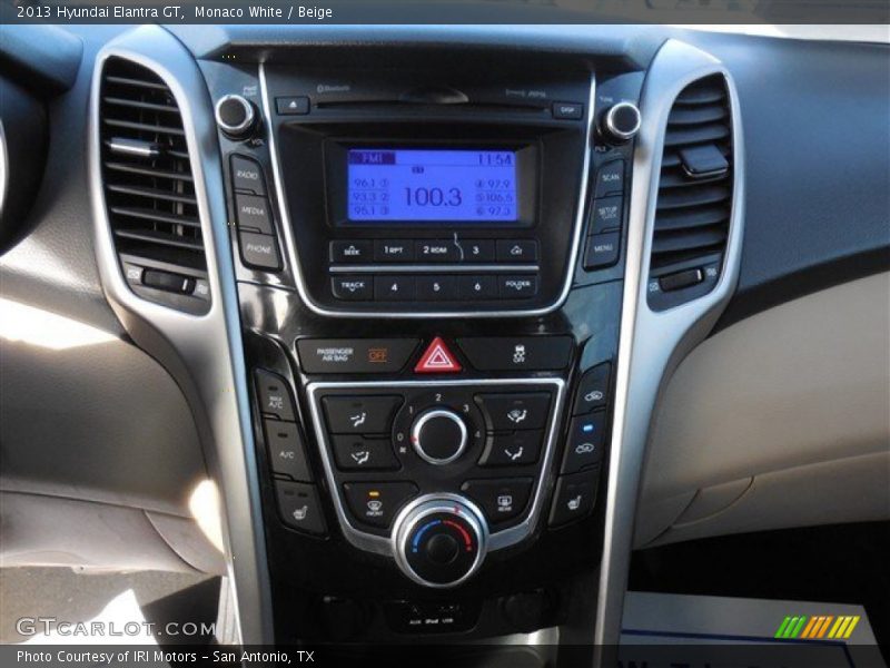 Monaco White / Beige 2013 Hyundai Elantra GT