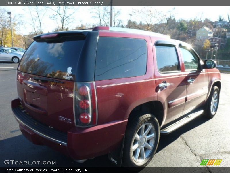 Red Jewel Tintcoat / Ebony 2008 GMC Yukon Denali AWD