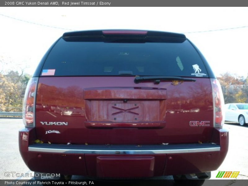 Red Jewel Tintcoat / Ebony 2008 GMC Yukon Denali AWD