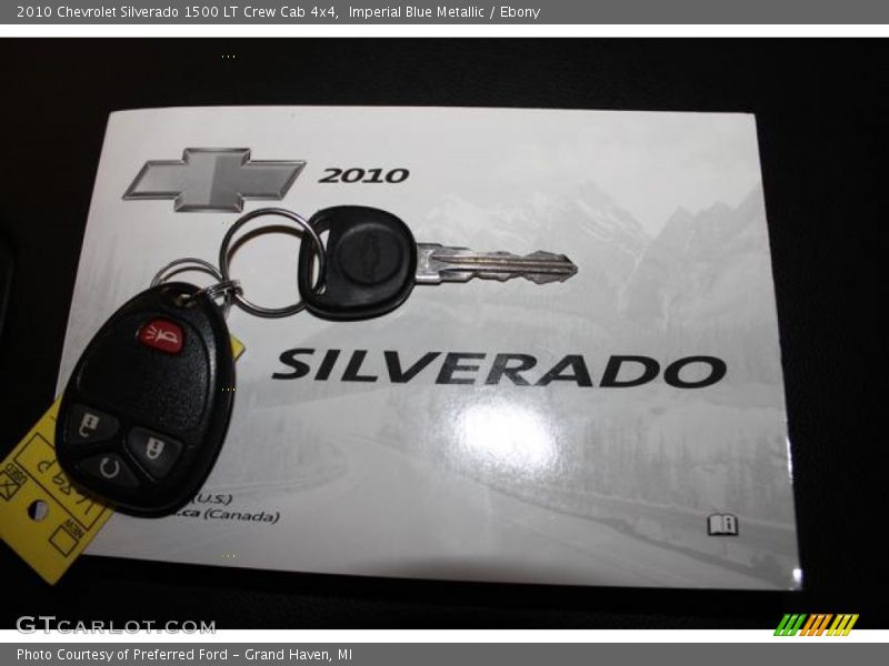 Imperial Blue Metallic / Ebony 2010 Chevrolet Silverado 1500 LT Crew Cab 4x4