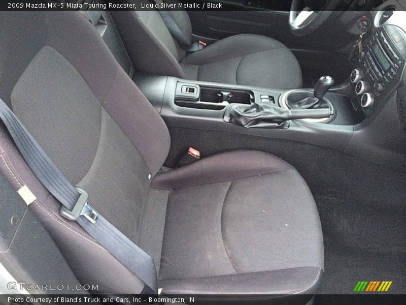 Liquid Silver Metallic / Black 2009 Mazda MX-5 Miata Touring Roadster