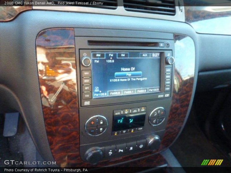 Red Jewel Tintcoat / Ebony 2008 GMC Yukon Denali AWD