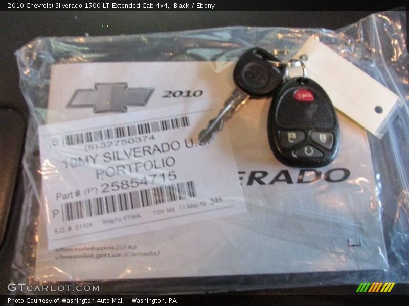 Black / Ebony 2010 Chevrolet Silverado 1500 LT Extended Cab 4x4