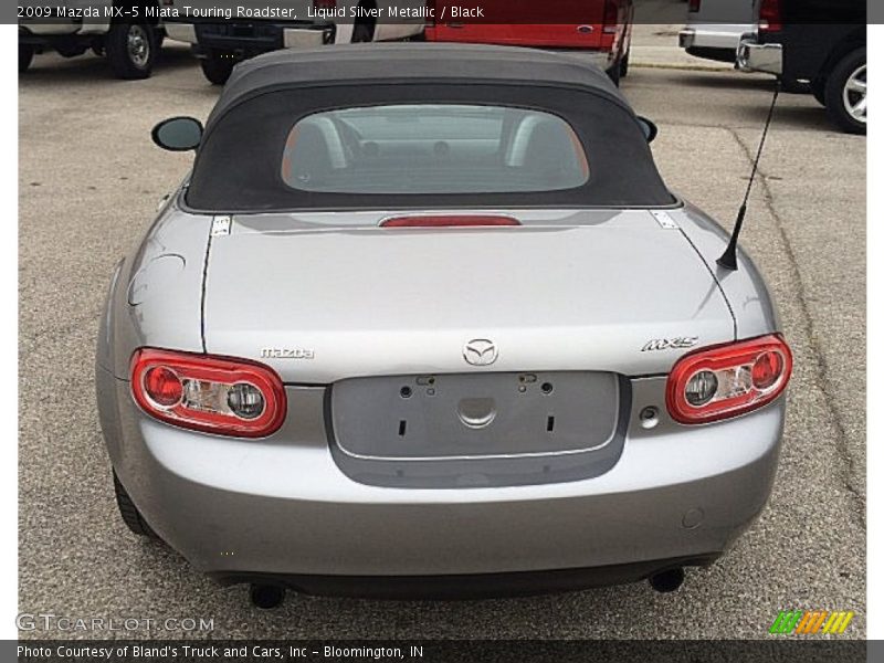 Liquid Silver Metallic / Black 2009 Mazda MX-5 Miata Touring Roadster