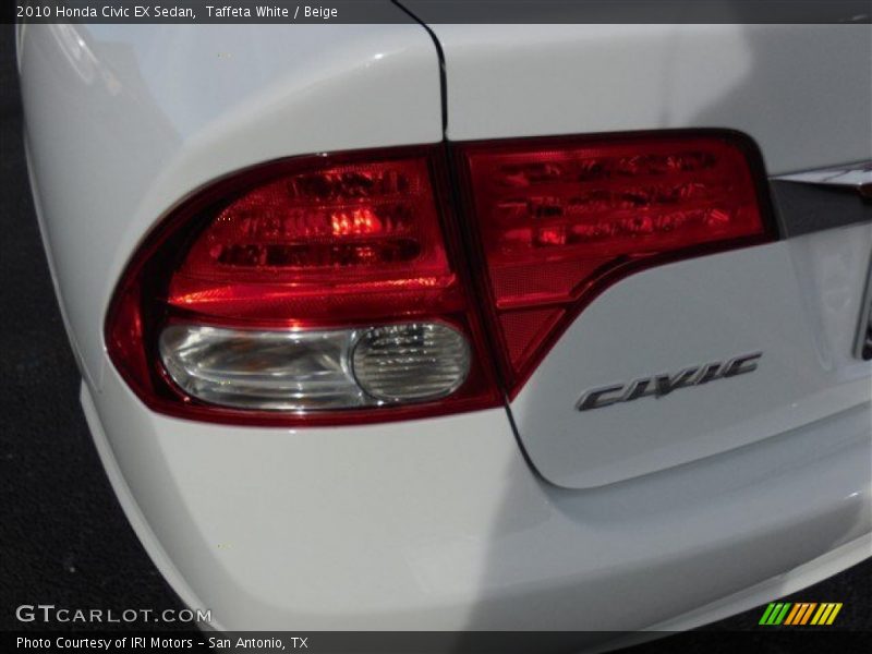 Taffeta White / Beige 2010 Honda Civic EX Sedan