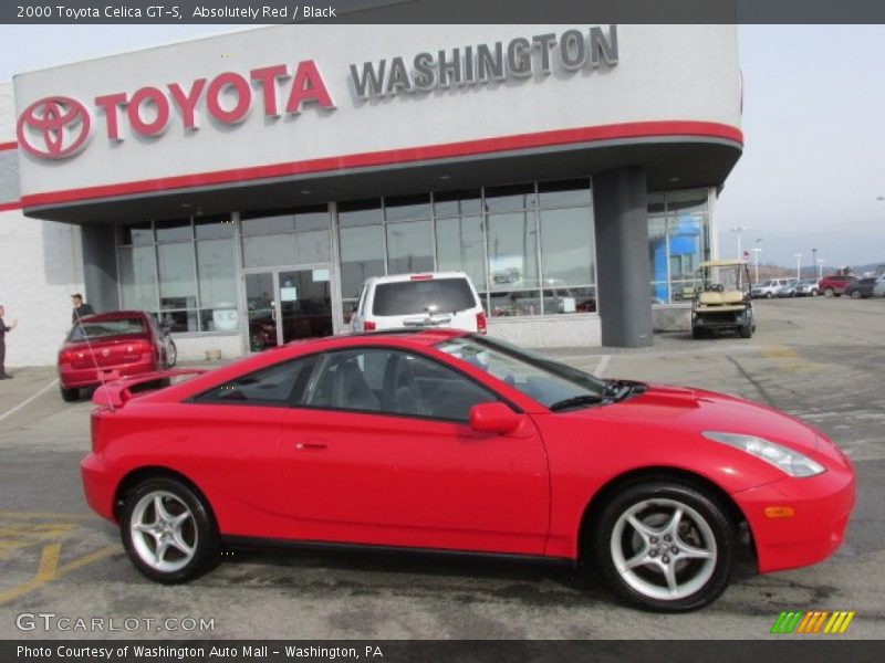 Absolutely Red / Black 2000 Toyota Celica GT-S