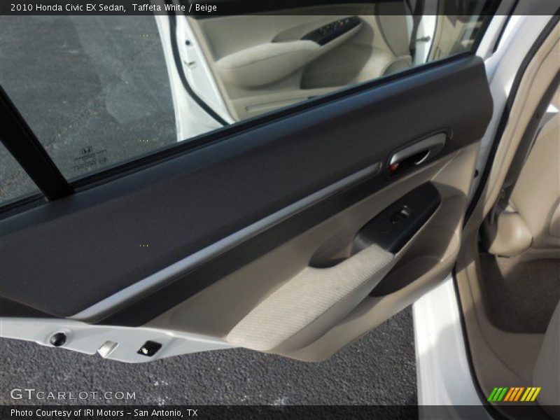 Taffeta White / Beige 2010 Honda Civic EX Sedan