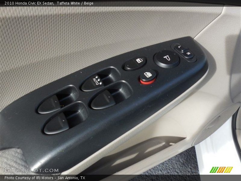 Taffeta White / Beige 2010 Honda Civic EX Sedan