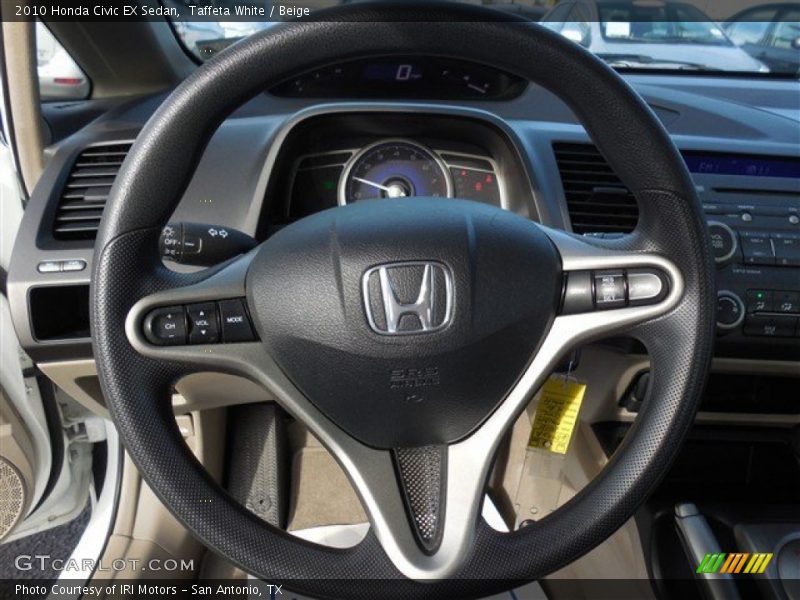 Taffeta White / Beige 2010 Honda Civic EX Sedan