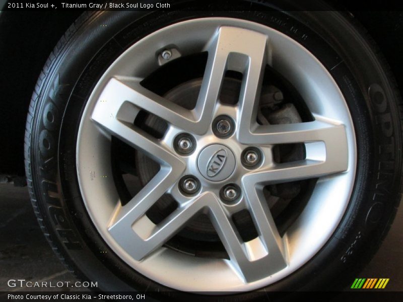 Titanium Gray / Black Soul Logo Cloth 2011 Kia Soul +