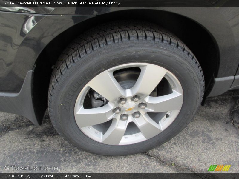 Black Granite Metallic / Ebony 2014 Chevrolet Traverse LTZ AWD