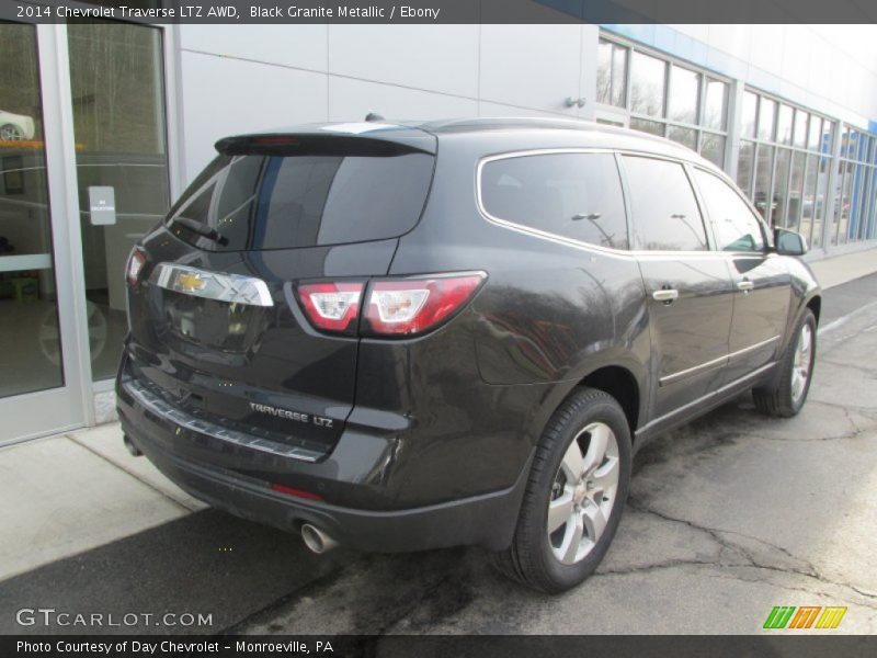 Black Granite Metallic / Ebony 2014 Chevrolet Traverse LTZ AWD