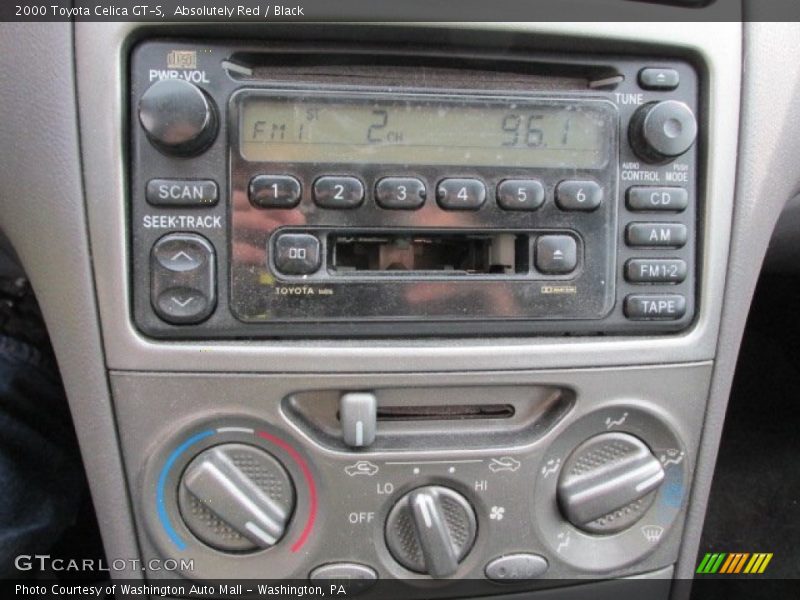 Absolutely Red / Black 2000 Toyota Celica GT-S